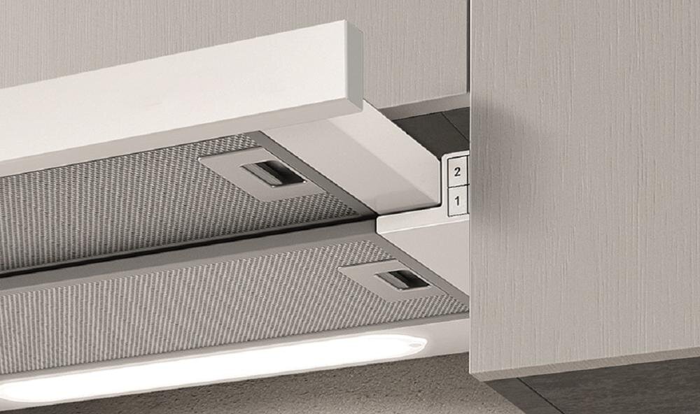 ELICA Elite 14 Lux WH A okap szerokość kuchnia kolorystyka stal nierdzewna trwałość powłoka przyciski sterowanie tryb praca oświetlenie ledowe głośność