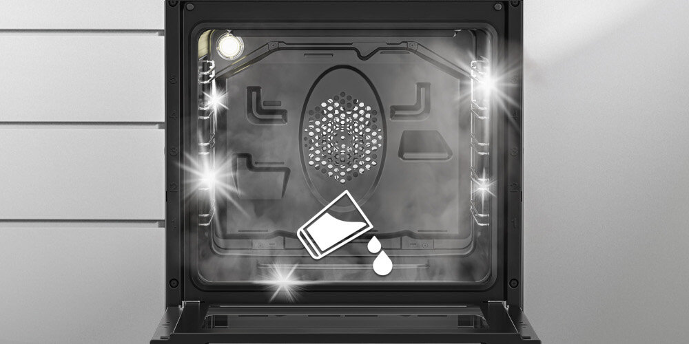 KUCHNIA BEKO FSMT62321DXSS czyszczenie parowe bez szorowanie bez detergentu