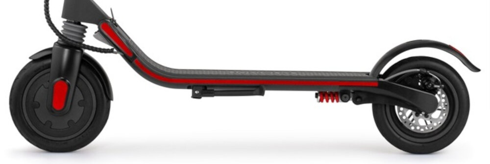 Hulajnoga elektryczna INDIANA ES700 dwa pelne kola srednica 8,5 cala z wysokogatunkowej gumy odpornej na uszkodzenia mechaniczne swoboda plynnego poruszania sie