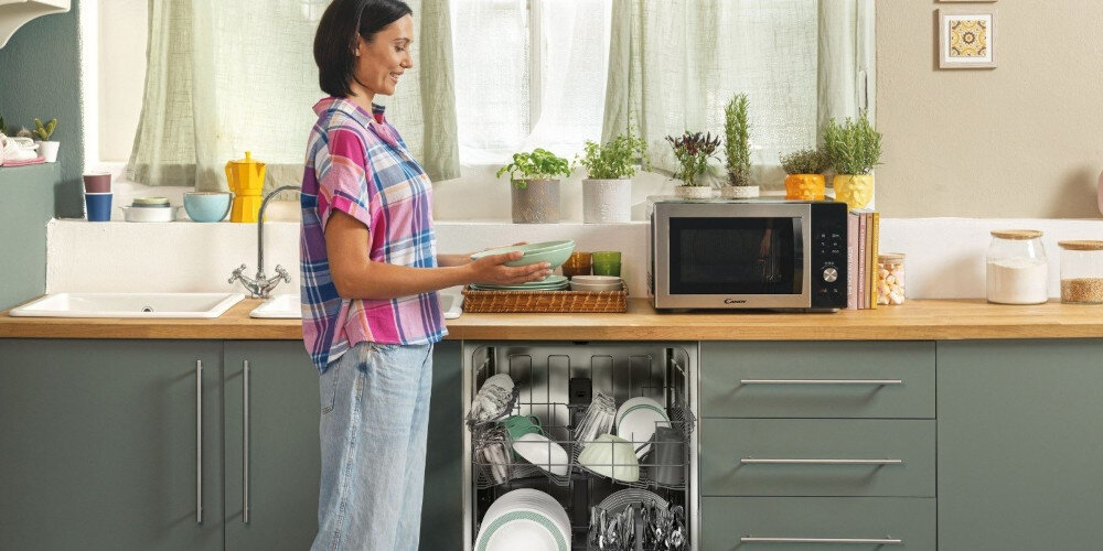 Zmywarka CANDY RapidÓ CIP 3E7L0W Program codzienny 60°C usuwanie zabrudzeń wygoda oszczędności