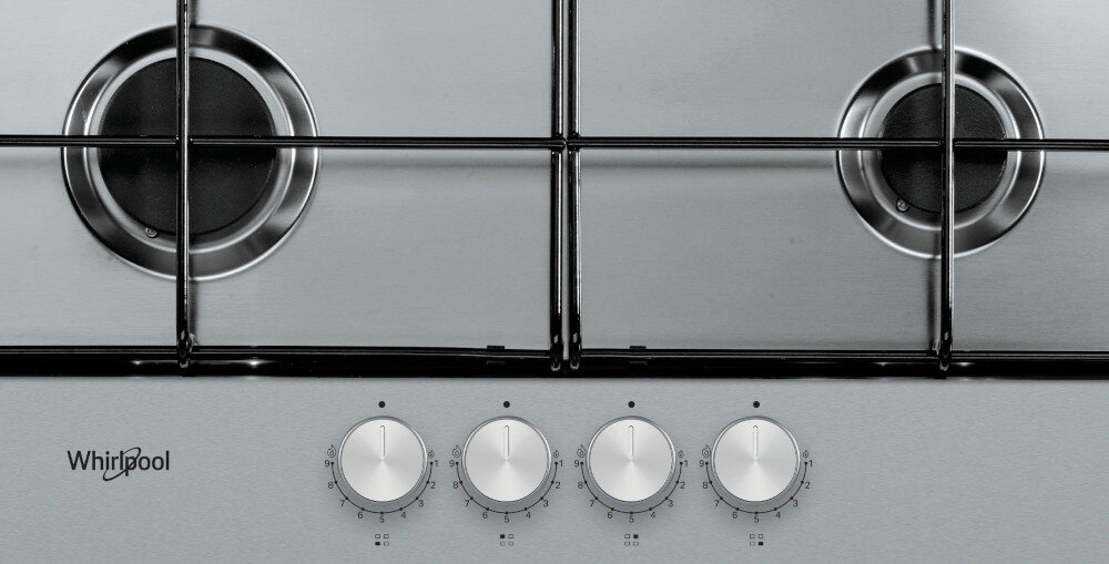 Płyta gazowa WHIRLPOOL TGML650IX zapalarka w pokrętle