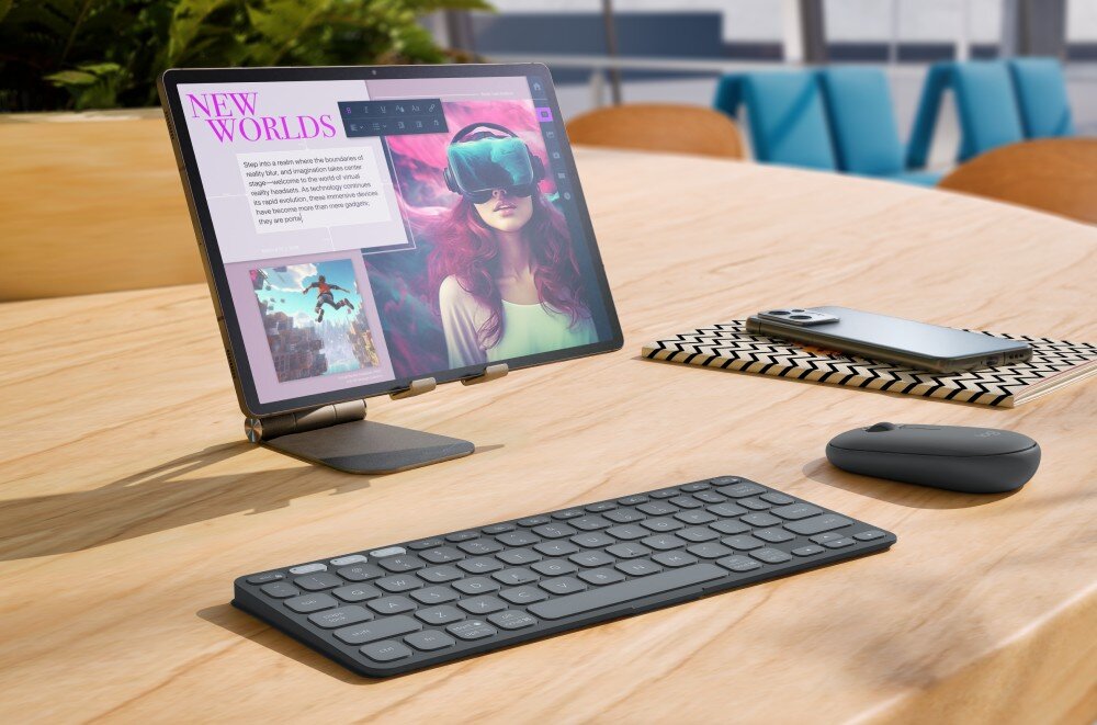 Klawiatura LOGITECH Keys-To-Go 2 Grafitowy wygląd opis