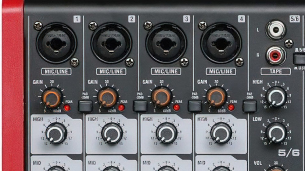 Mikser audio DNA CM6-DSP  - zastosowanie