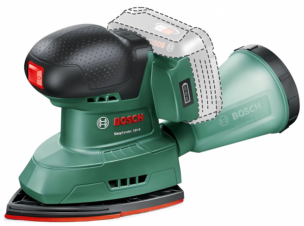 Szlifierka BOSCH UniversalSander 18V-10 06033E3100 łatwa intuicyjna obsługa szlifowanie w trudno dostępnych miejscach