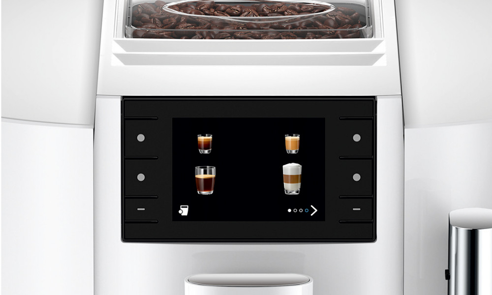 Ekspres JURA E8 Piano White (EC) prosta obsługa 3,5-calowy wyświetlacz dostosowanie preferencje