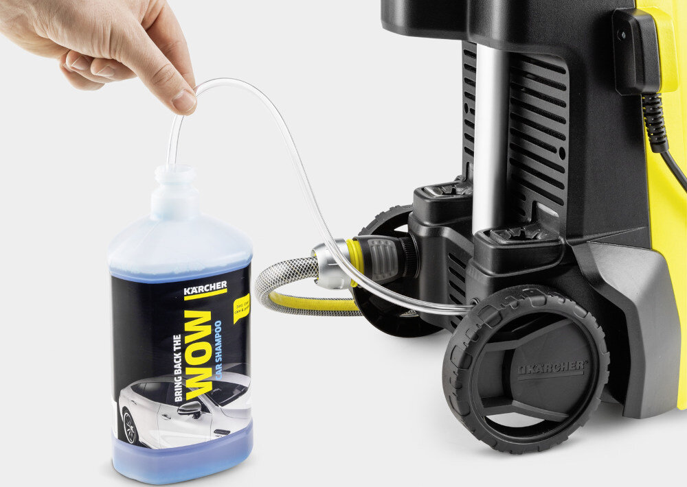 Myjka ciśnieniowa KARCHER K 4 Classic Home 1.679-423.0 wężyk środek czyszczenie użytkowanie zabrudzenia
