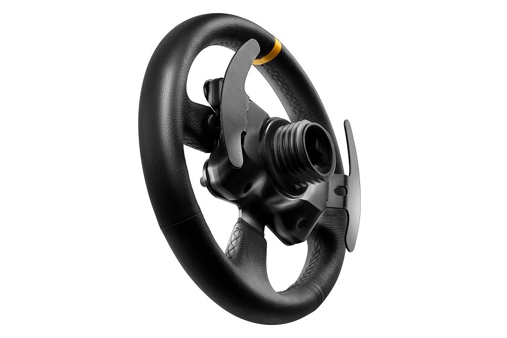 Kierownica THRUSTMASTER TM Leather 28 GT Add on dwie duże łopatki łatwa sekwencyjna zmiana biegów wyścig