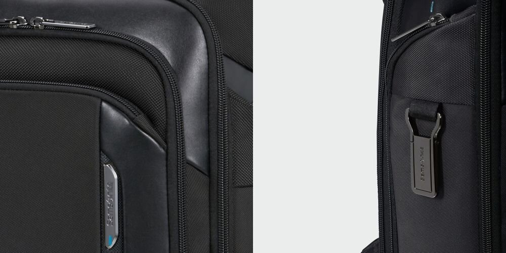 Plecak na laptopa SAMSONITE Spectrolite 4.0 15.6 cali - Trwałe i świadome materiały, Strentex, Recyclex, kadr na materiał plecaka