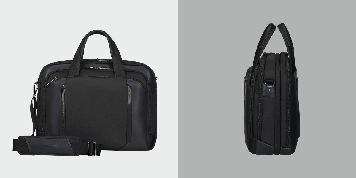 Rozwiązanie na każdy dzień, pojemność, waga, wymiary, torba od frontu na białym tle