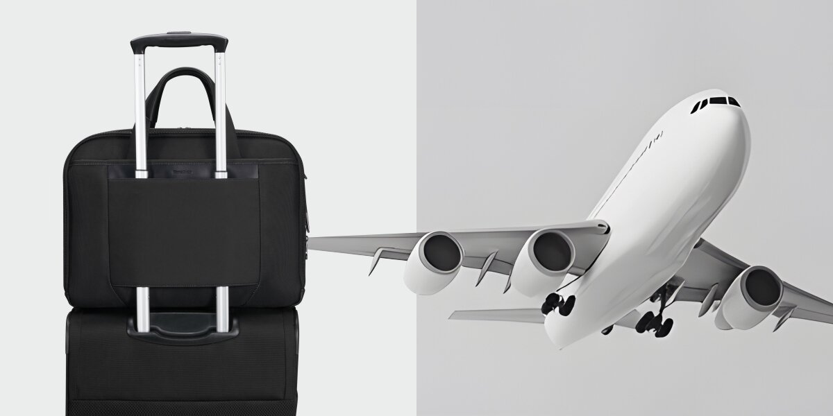 Bezpieczeństwo danych, RFID, torba umocoweana na rączce walizki