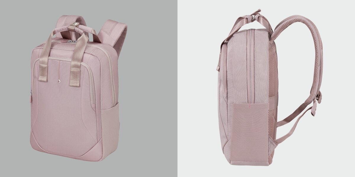 Plecak na laptopa SAMSONITE Guardit Classy 2.0 - Elegancka forma, plecak na szarym tle