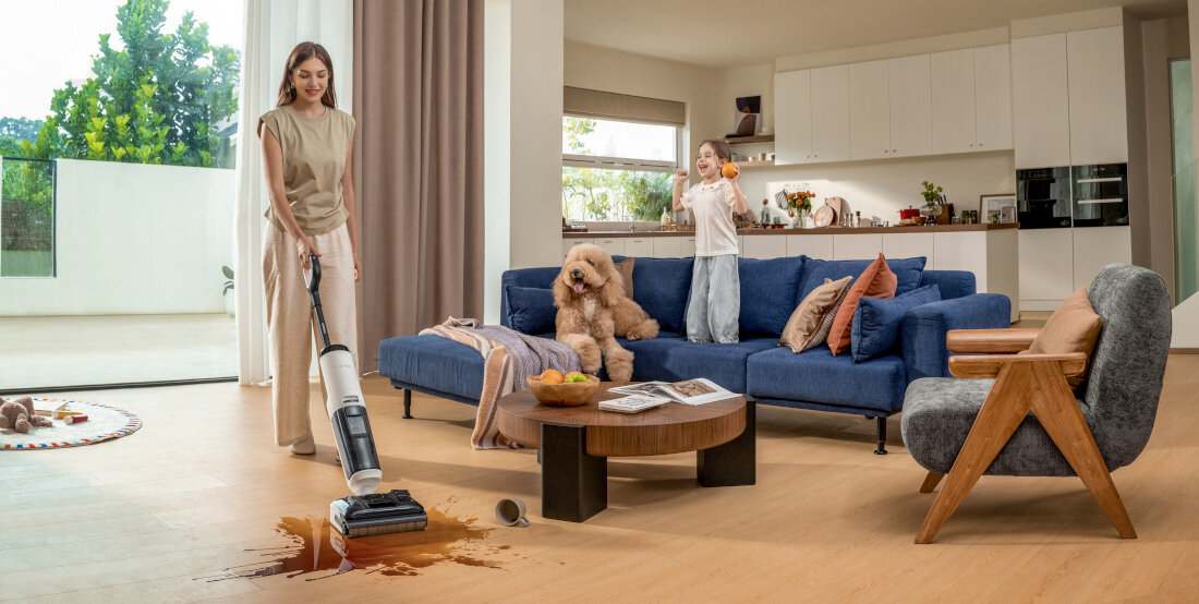 Odkurzacz TINECO Floor One S5 Max Kompleksowe sprzątanie Jedno urządzenie, wiele zadań odkurzanie i mycie krótki czas sprzątania