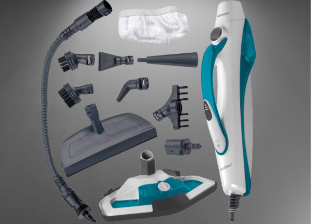 Mop parowy CONCEPT CP2000 Perfect Clean zestaw akcesoria komplet wyposazenie