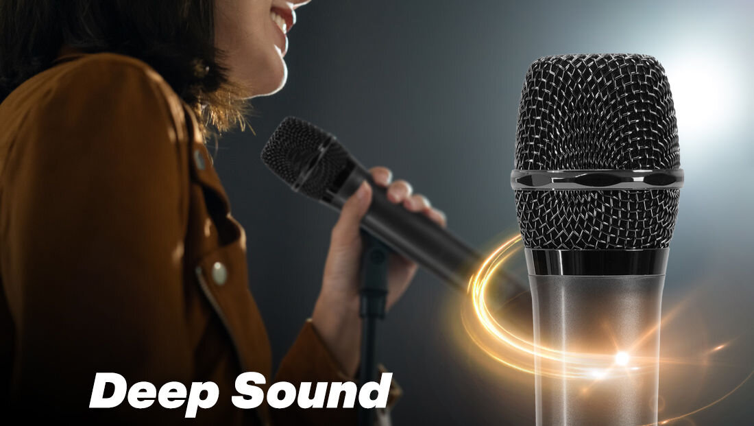 Power audio MUSICMATE KTV MM-SC900 regulacja tonów wysokich niskich pogłos regulacja głośności