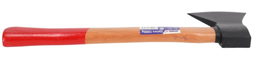 Siekiera uniwersalna DEDRA 13M802 1 kg trzonek ergonomiczny z wytrzymalego lakierowanego drewna bukowego wygodna przyjemna praca efektywna bezpieczna
