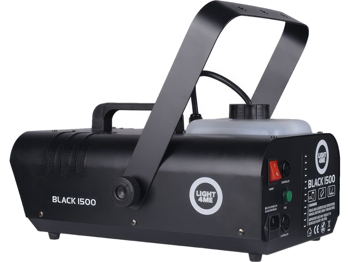 Wytwornica dymu LIGHT4ME Black 1500 pojemnik pojemność wydajność wylot