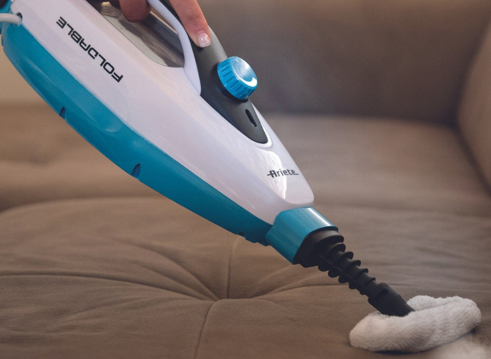 Mop parowy ARIETE 4175/00 Biały miarka lejek uzupełnianie czas pracy regulacja uderzenie pary ciśnienie pojemność