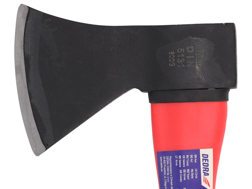 Siekiera uniwersalna DEDRA 13M811 0.8 kg obuch z kutej stali weglowej trwalosc wysoka skutecznosc precyzyjne rozlupywanie