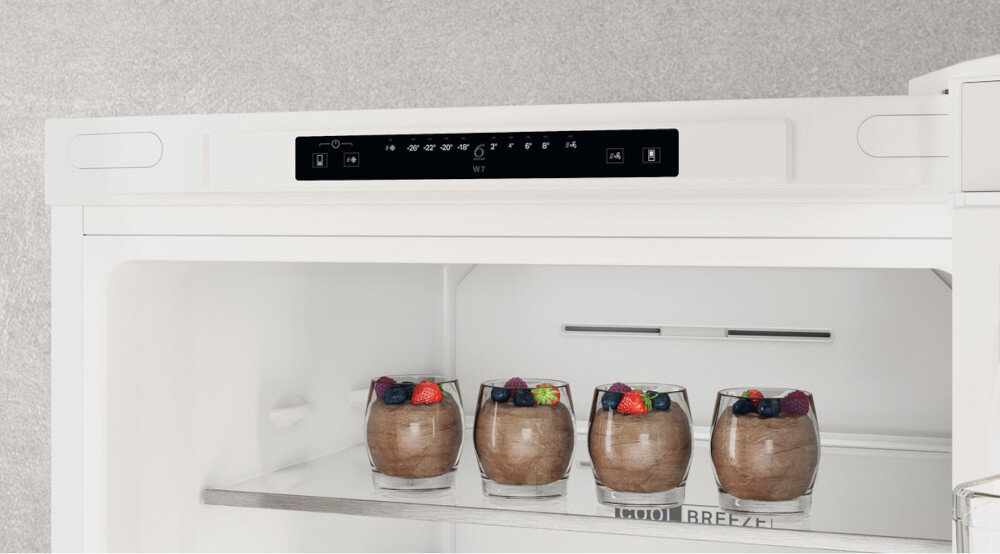 LODÓWKA WHIRLPOOL W7X 83A W panel sterowanie elektroniczne ustawienia temperatury szybkie mrożenie chłodzenie