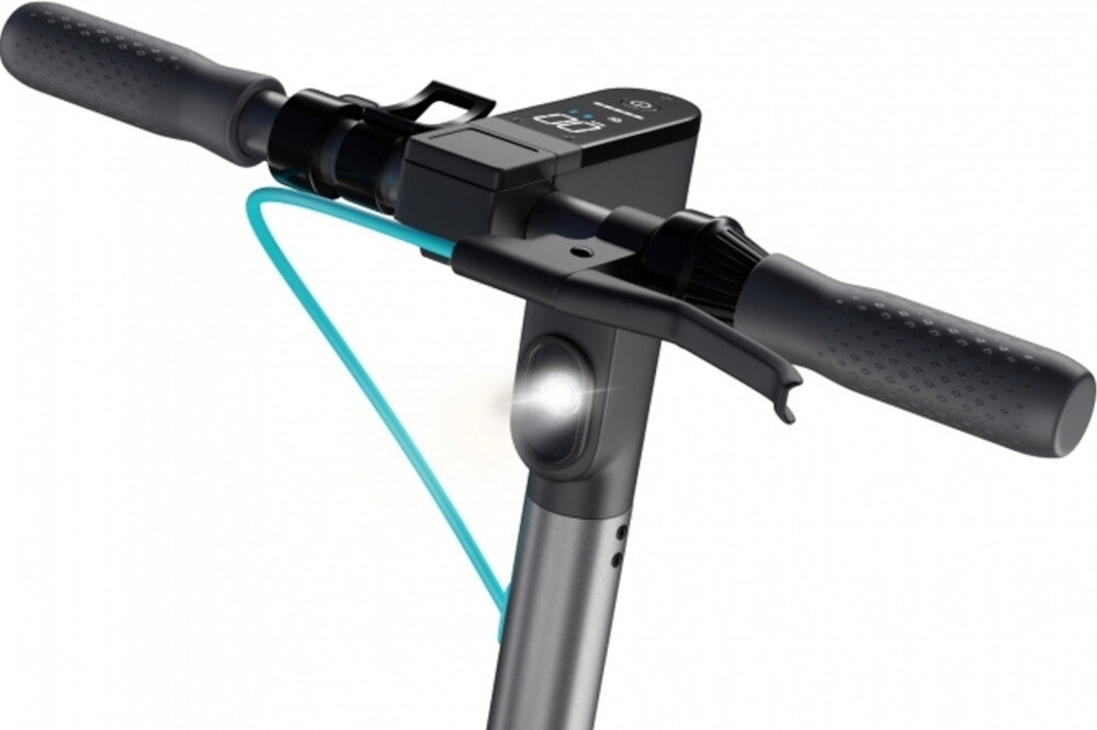 Hulajnoga elektryczna MOTUS Scooty 10 Turkusowy oswietlenie odblaski