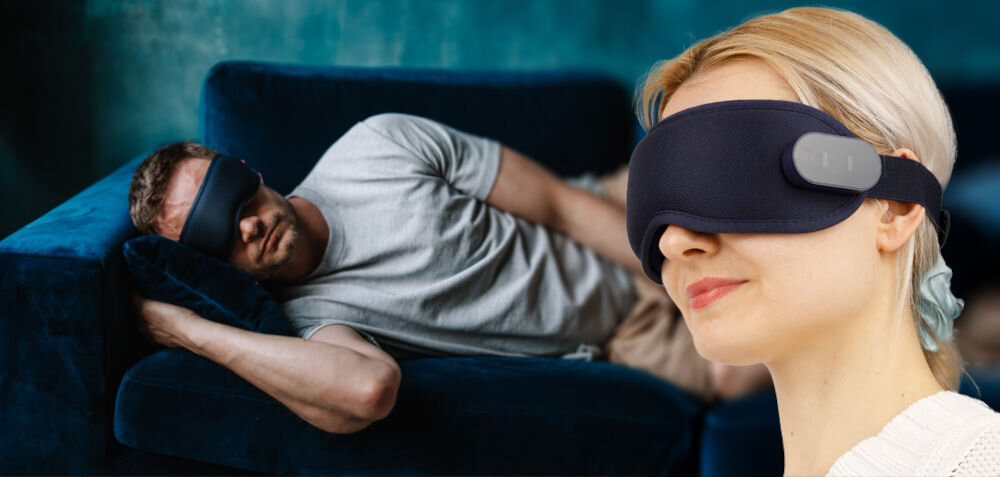 Masażer do oczu MEDIVON Horizon Hypnos modny design codzienny styl życia ergonomiczna konstrukcja wysoki komfort noszenia intuicyjna obsługa proste korzystanie innowacyjne rozwiązania zdrowie samopoczucie 