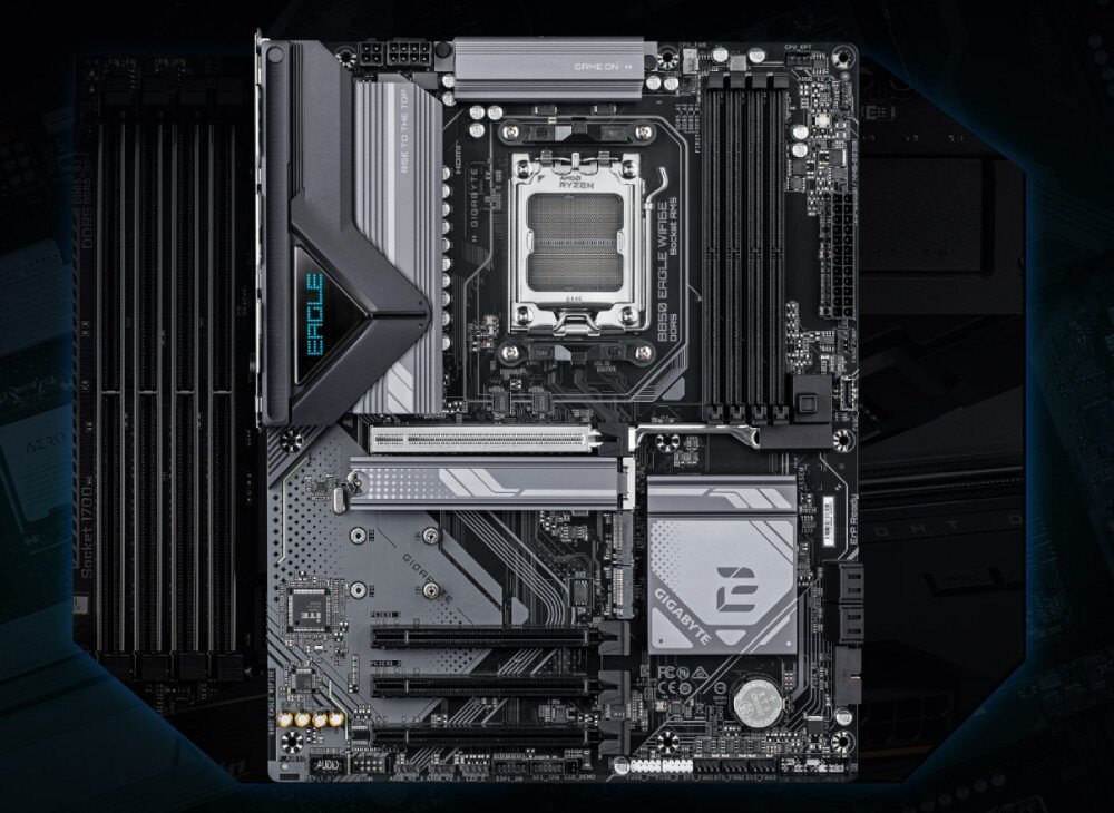 Płyta główna GIGABYTE B850 Eagle WiFi6E trwałość wytrzymałość wzmocnione sloty