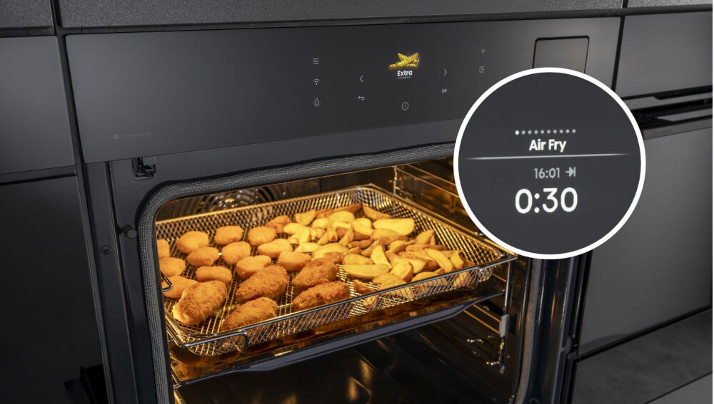 Piekarnik HISENSE BAS614P8B Smażenie na wolnym ogniu ulubionych potraw w zdrowszej wersji smażenie beztłuszczowe bez oleju air fry