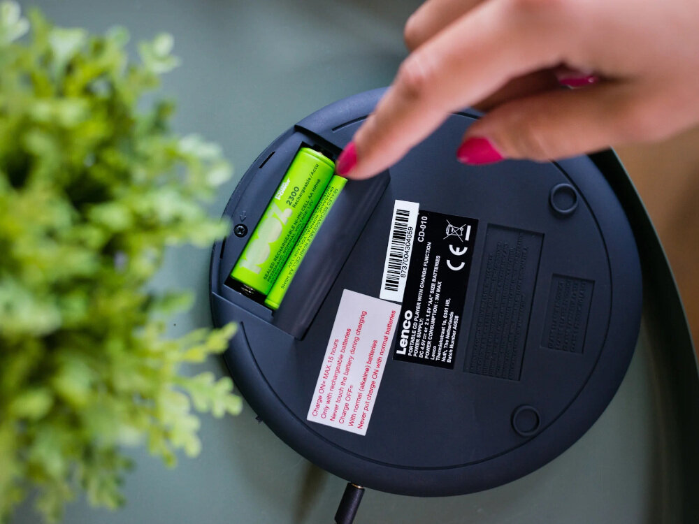 Discman LENCO CD-010 ladowanie baterie prad