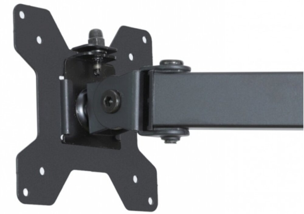 Uchwyt do monitora ART L-25 13-27 cali Czarny monitor obciążenie system ukrywania kabli regulacja montaż