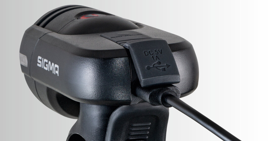 Lampka rowerowa SIGMA Aura 45 Szybkie ładowanie akumulator litowo-jonowy zabezpieczenie przeładowanie rozładowanie