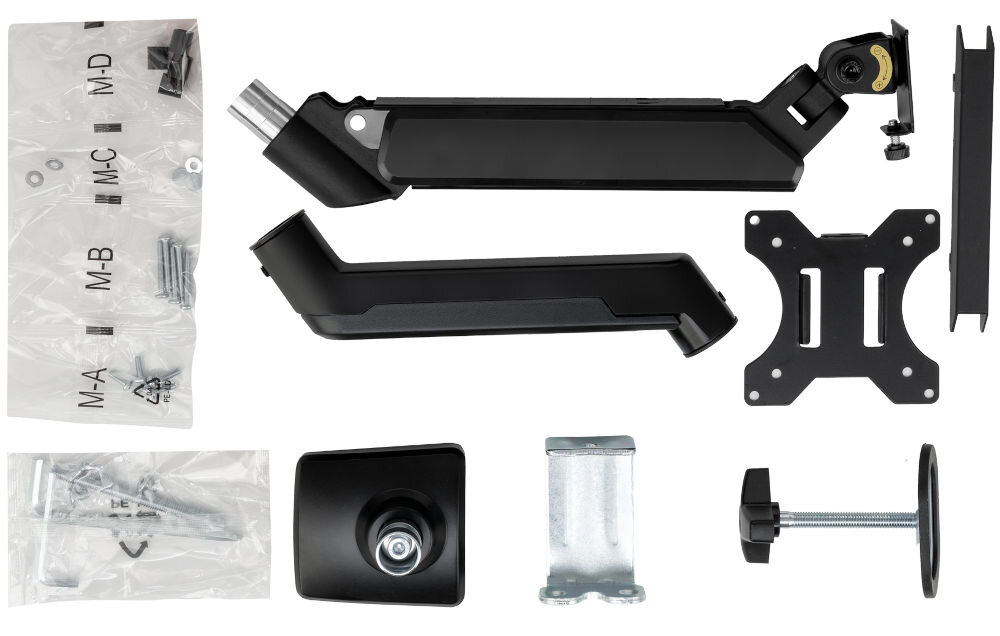 Uchwyt biurkowy MAD DOG MA1034S1 elementy zestaw