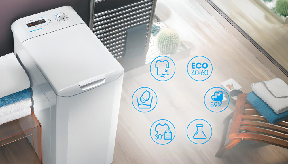 PRALKA CSTG 272D3 1-S 14 programów szybkie bawełna jeansy