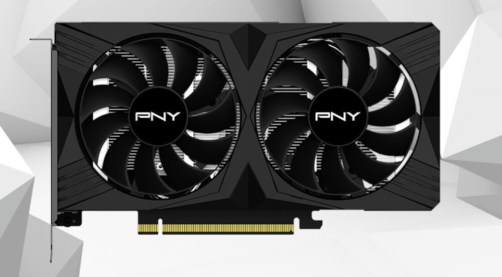 Karta graficzna PNY GeForce RTX 4060 Verto Dual Fan Edition 8GB DLSS 3 chłodzenie wentylatory radiator temperatura
