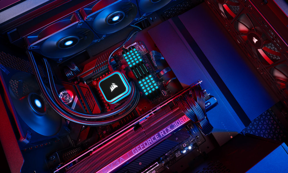 Chłodzenie wodne CORSAIR iCUE H100i RGB Elite Wysokowydajna pompa