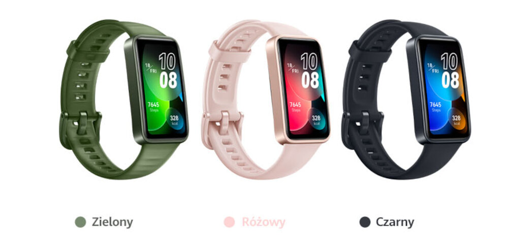 Smartband HUAWEI Band 8 ekran bateria czujniki zdrowie sport pasek ładowanie pojemność rozdzielczość łączność sterowanie krew puls rozmowy smartfon aplikacja