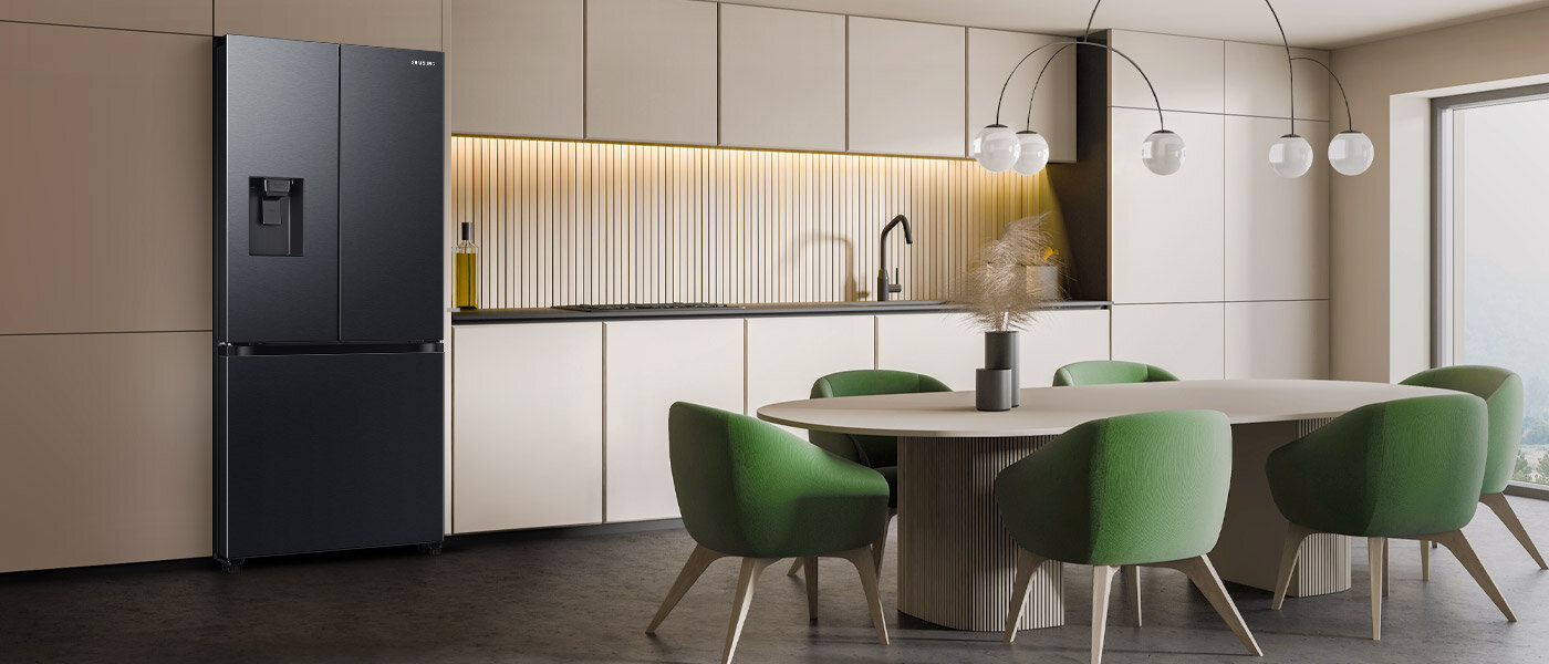 Lodówka Samsung RF50C530EB1 stanowi idealne dopełnienie nowoczesnego wystroju mieszkania Lodówka Samsung RF50C530EB1 stanowi idealne dopełnienie nowoczesnego wystroju mieszkania