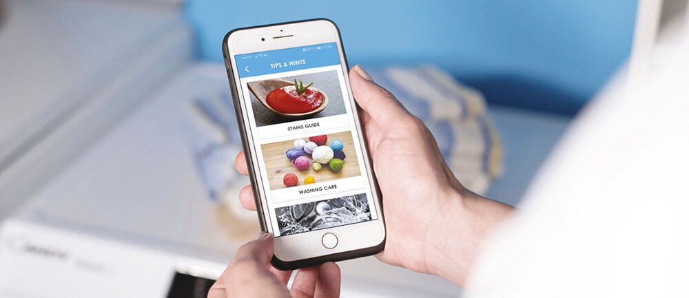 Pralko-suszarka CANDY CSOW 4746TWMB5-S Jeszcze więcej możliwości aplikacja hOn kontrola bezpieczeństwo stan techniczny