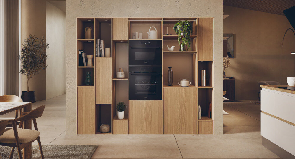 PIEKARNIK HAIER H6 ID25G5HTB1 wsparcie Sztucznej Inteligencji system Bionicook ułatwia gotowanie najlepsze rezultaty zaawansowane technologie Wsparcie Aplikacja hOn zdalne zarządzanie Ogromna pojemność wnętrze 6 poziomów pieczenia jednoczesne gotowanie kilka potraw dla dużej rodziny bez podgrzewania wstępnego NoPreheat natychmiastowe pieczenie podgrzewanie wnętrze oszczędność energii oszczędność czasu mniejsze zużycie energii bez wpływu na jakość kontrola temperatury Precyzyjne ustawianie dokładność do jednego stopnia precyzyjna termosonda Bezprzewodowa dokładny poziom ciepła temperatura wskaźnik zdalne sterowanie Aplikacja hOn smartfon połączenie z Wi-Fi przepisy dostosowanie ustawień kontrola program pizza chrupiąca smaczna włoskie danie wysoka temperatura pyszne danie włoskie Dotykowy wyświetlacz dotykowy ekran trzy sekcje swoboda łatwe sterowanie ustawienia Funkcja programy czyszczenie katalityczne Autoczyszczenie panele katalityczne mikroporowata emalia usuwanie zabrudzeń rozkład na dwutlenek węgla wodę bez szorowania miękkie ciche zamykanie otwieranie bezgłośne samoczynne Soft Open Close bezpiecznie ochrona przed trzaśnięciem Szybkie czyszczenie drzwi system Click & Clean łatwe dokładne czyszczenie oszczędność czasu Bogaty zestaw akcesoriów dodatki blachy ruszty termosonda elementy zestawu wyposażenie taca AirFry wyjątkowe potrawy łatwe wysuwanie blach prowadnice teleskopowe wygoda komfort pełna swoboda minimalizm elegancja wygląd szklane wykończenie dopracowane detale luksus minimalistyczny wygląd kolor czarny