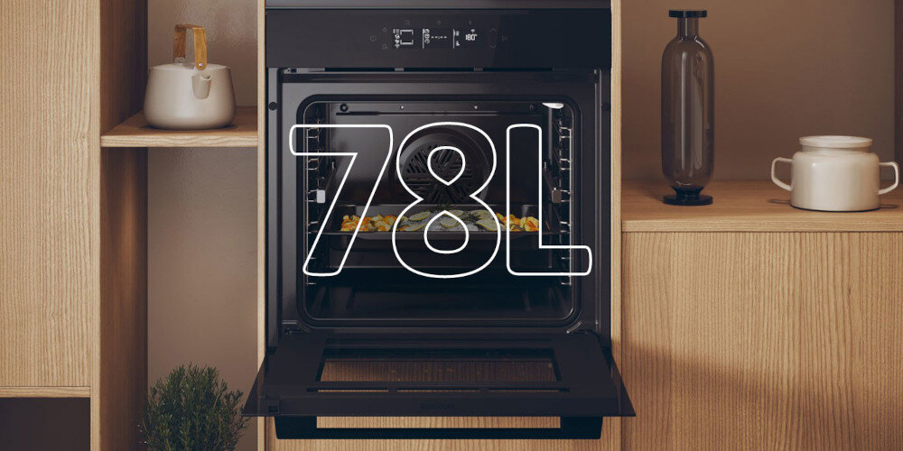 PIEKARNIK HAIER H6 ID25G5HTB1 Ogromna pojemność wnętrze 6 poziomów pieczenia jednoczesne gotowanie kilka potraw dla dużej rodziny