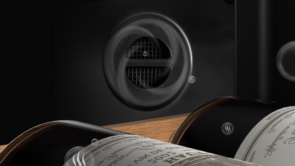 CHŁODZIARKA DO WINA HISENSE RW3N230GELF węglowy filtr powietrza oczyszczanie optymalna jakość usuwanie zapachów