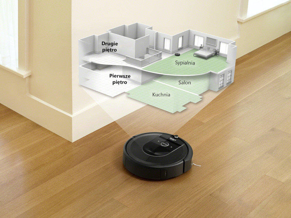 Robot sprzatajacy IROBOT Roomba I7+ (I755840) komendy aplikacja sprzatanie