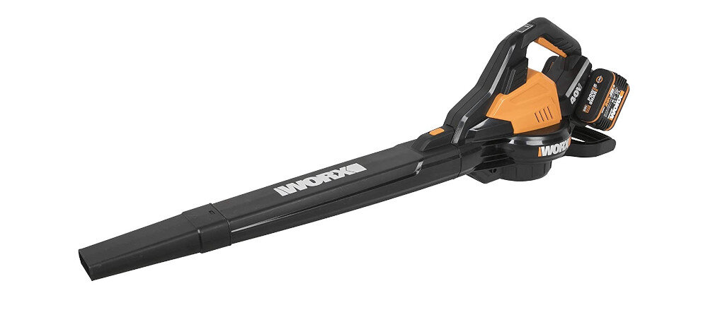 Odkurzacz do liści WORX WG583E akumulatorowy poręczny lekki łatwe i proste w obsłudze kompaktowa budowa zajmuje niewiele miejsca funkcje odkurzacza dmuchania liści funkcjonalna przemyślana konstrukcja znakomita wydajność