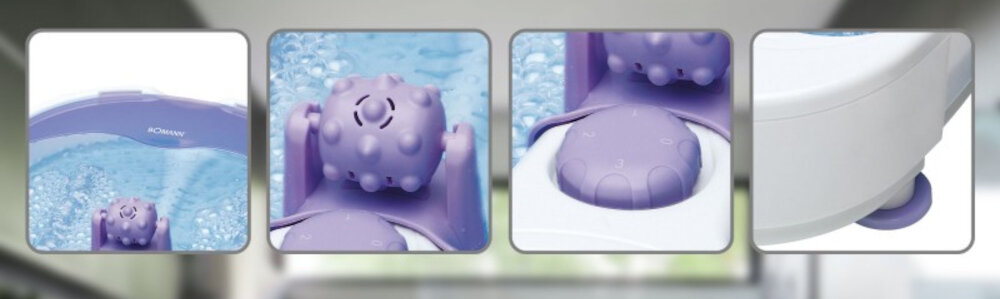 Masażer do stóp BOMANN FM 8000 CB komfort zdrowie na sucho na mokro preferencje Funkcja podgrzewania wody odłączana nakładka krążenie krwi zmęczenie sen korzystny wpływ