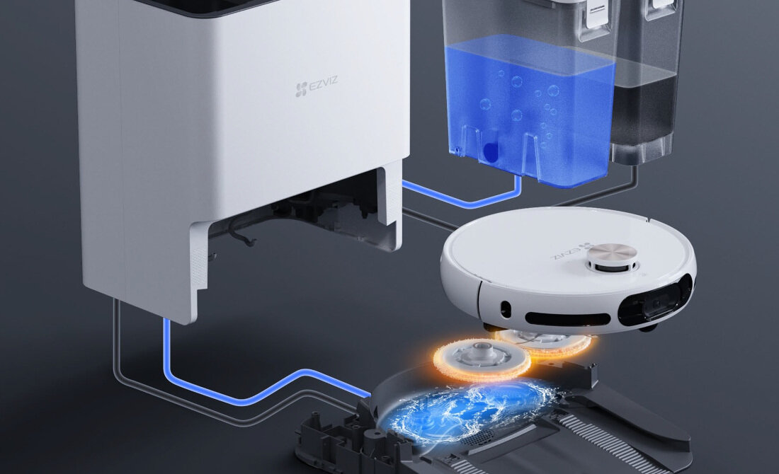 Robot sprzątający EZVIZ RS20 Pro Max sprzątaniu i samokonserwacji Stacja bazowa centrum konserwacji