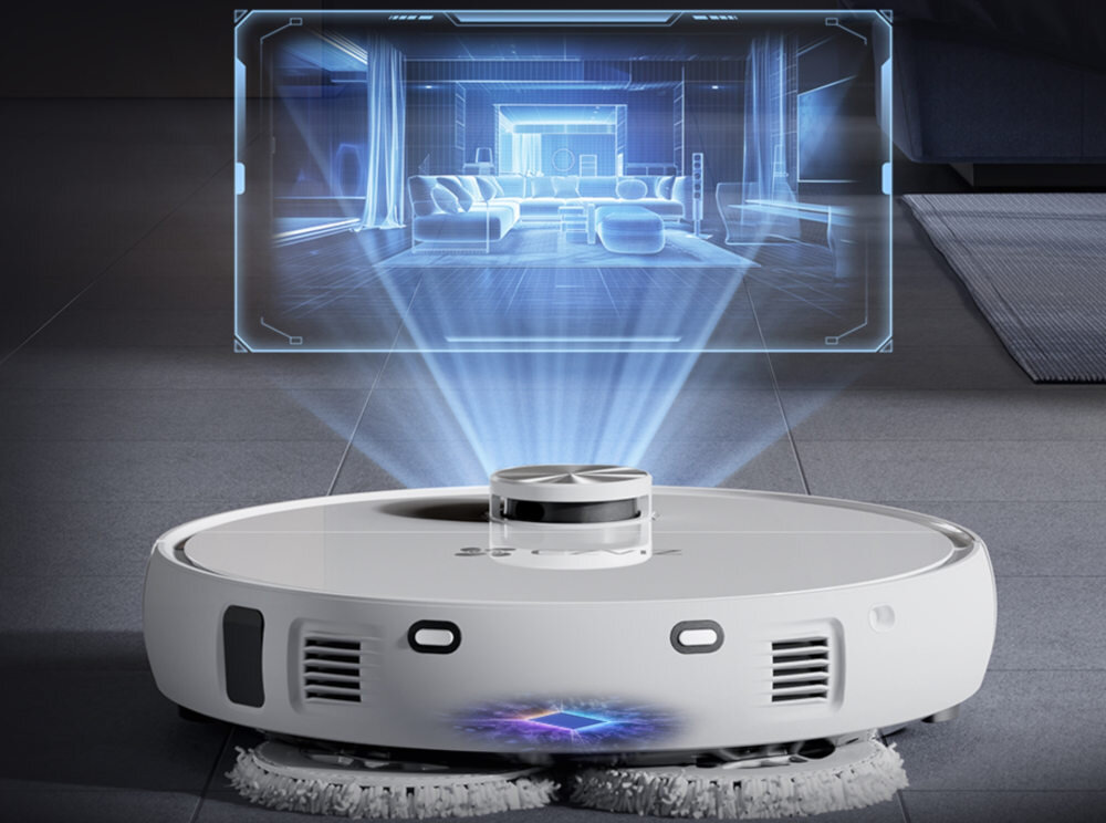 Robot sprzątający EZVIZ RS20 Pro Max akumulator 5200 mAh sprzątanie przez długi czas samodzielnie wraca do bazy czas pracy