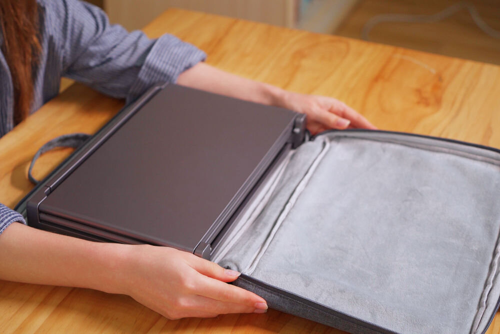 Monitor EXTRALINK Smart Life S680 14 1920x1080px IPS pakowanie monitora do etui do torby - jednoczesne działanie monitorów kompatybilność dostosowanie położenia