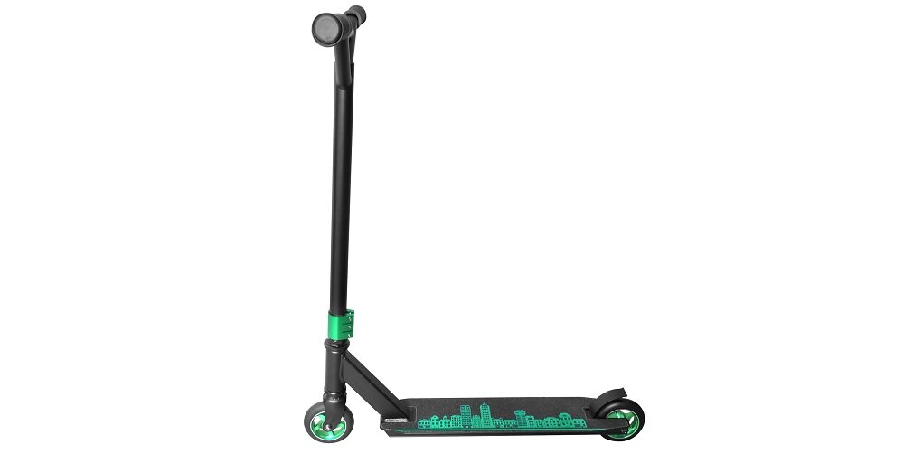 Hulajnoga INDIANA X3 Czarno-zielony widok bok