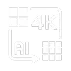 Ikona przedstawia symbol 4K z elementami graficznymi, w tym strzałką i siatką kwadratów.