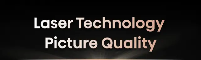 Na obrazie widoczny jest tekst: \'Laser Technology Picture Quality\'.