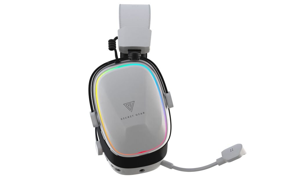 Słuchawki SECRET GEAR SX2 czułość 115 dB, impedancja 32 ohm, dynamiczny dźwięk, słuchawki z boku na białym tle